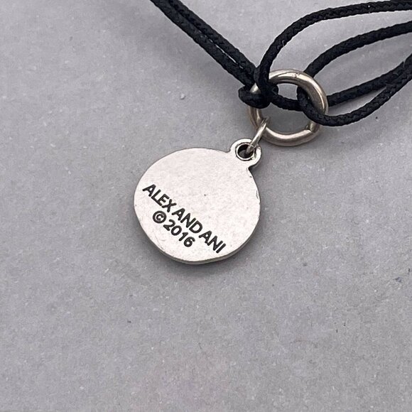 Alex and Ani Dog Pull Charm Black Double Cord Bracelet - Picture 5 of 5